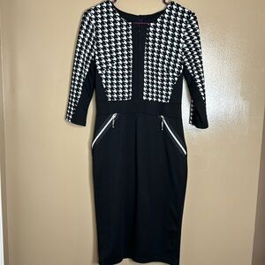 Medium - Miusol Women's Business Houndstooth-Print pencil dress